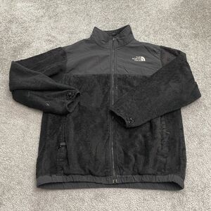 The North Face Fleece Jacket Womens Medium Black Full Zip Pockets Outdoor Hike